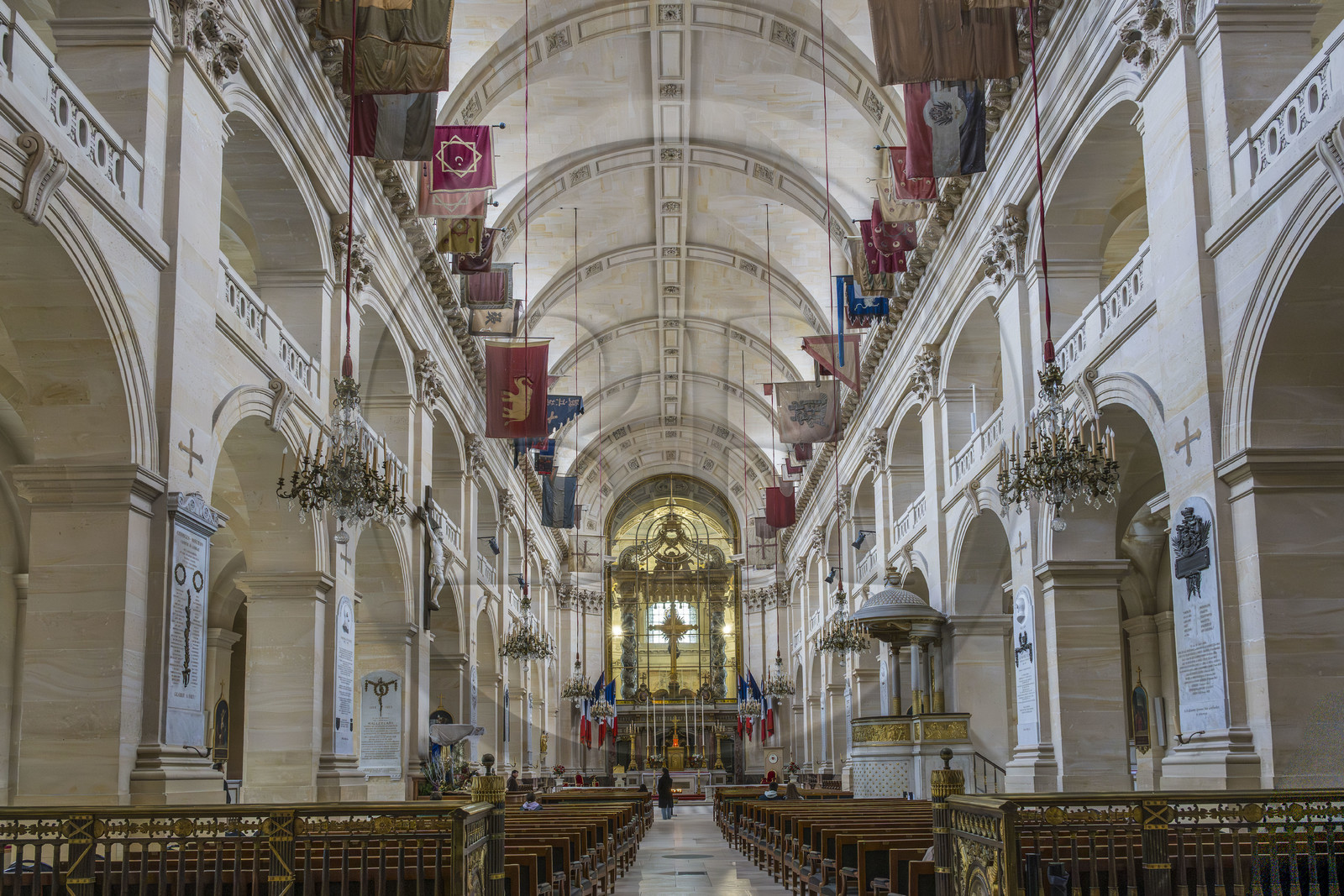France, Paris, Hotel des Invalides, Army Museum, the Saint-Louis-des-Invalides Cathedral
