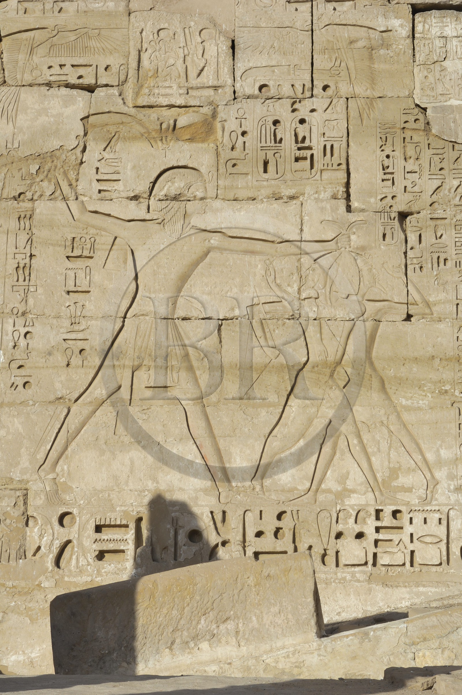 Egypt, Upper Egypt, Nile Valley, surroundings of Luxor, West bank, Thebes Necropolis listed as World Heritage by UNESCO,  Medinet Habu, Ramesses III Temple