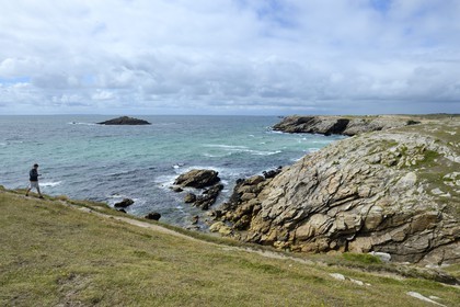 France, Morbihan (56), Presqu'île de Quiberon, la côte sauvage