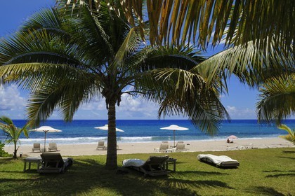 France, île de la Réunion, la Côte Ouest, commune de Saint Gilles les Bains, plage de Boucan Canot, l'hôtel de luxe Le Saint Alexis