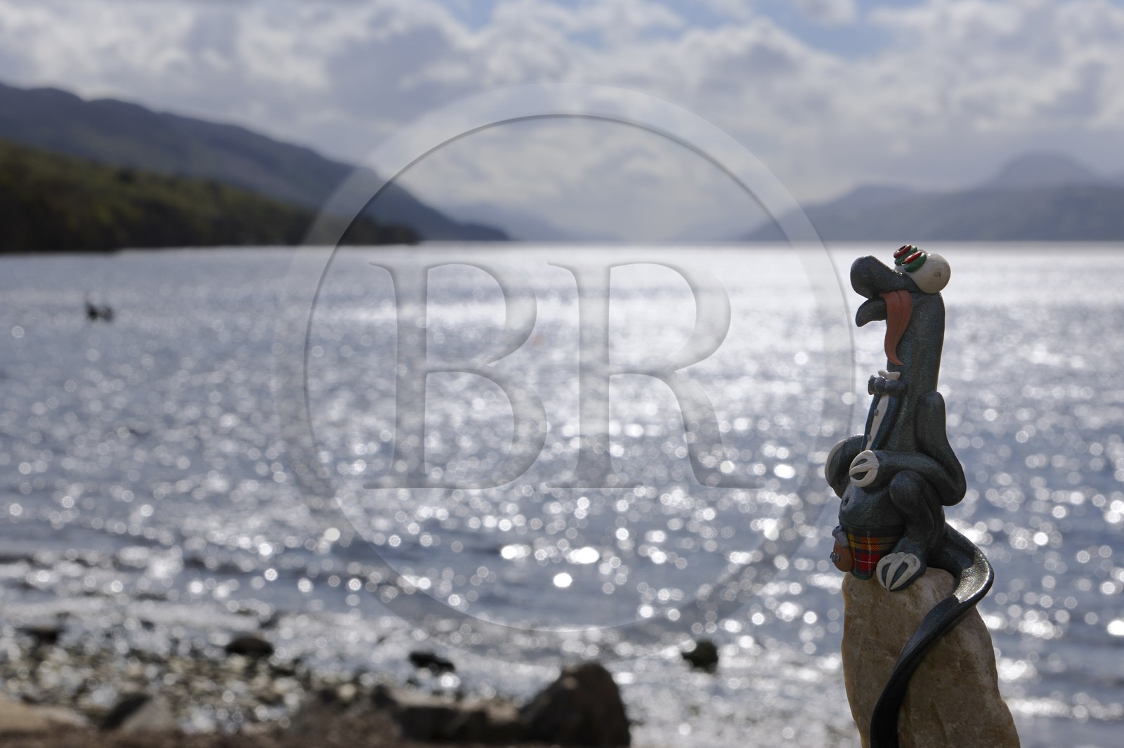 United Kingdom, Scotland, Highlands, Loch Ness, Nessie monster seen by Steve Feltham