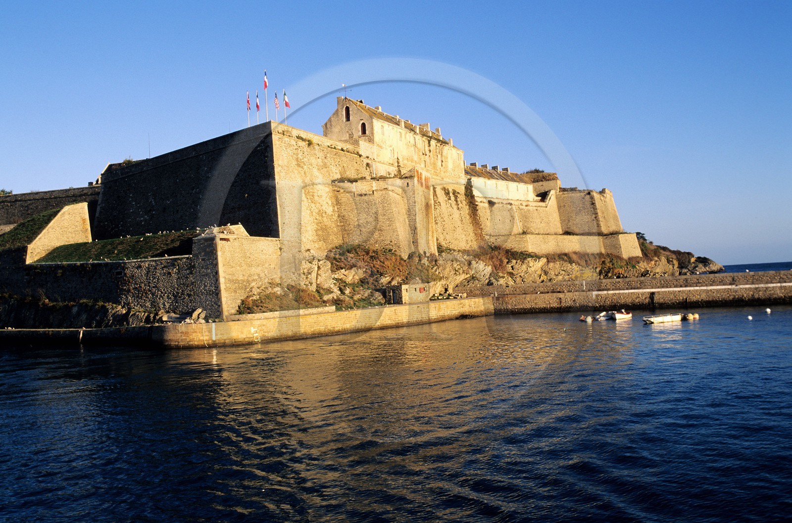 France, Morbihan (56), Belle-Ile, Le Palais, le port et la Citadelle Vauban