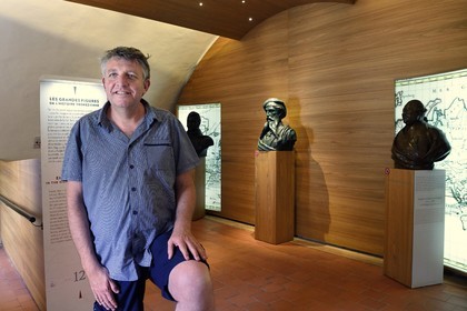 France, Var, Saint-Tropez, 16th century citadel, Museum of St. Tropez Maritime History, Laurent Pavlidis responsible for the museum of the maritime fort and the Citadel