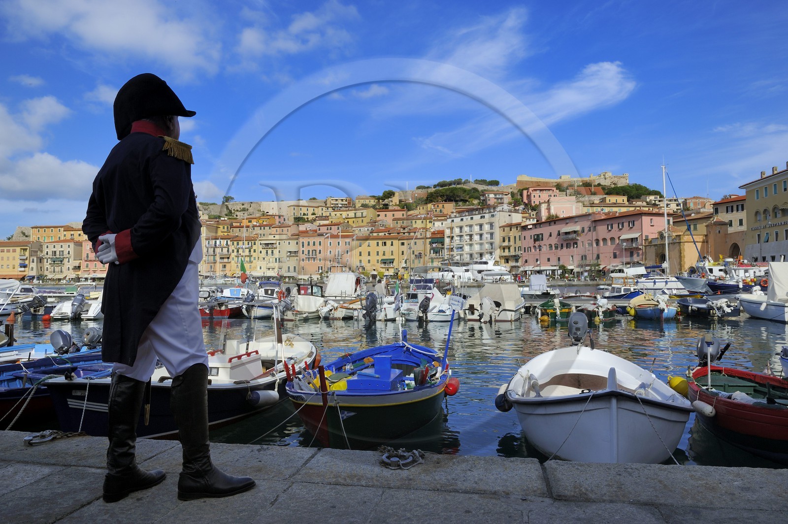 Italie, Toscane, l’Ile d’Elbe, Portoferraio, le port