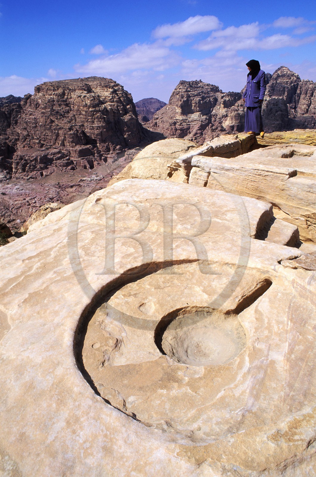 Jordan, Petra archaeological site, listed as World Heritage by UNESCO, altar of sacrifices