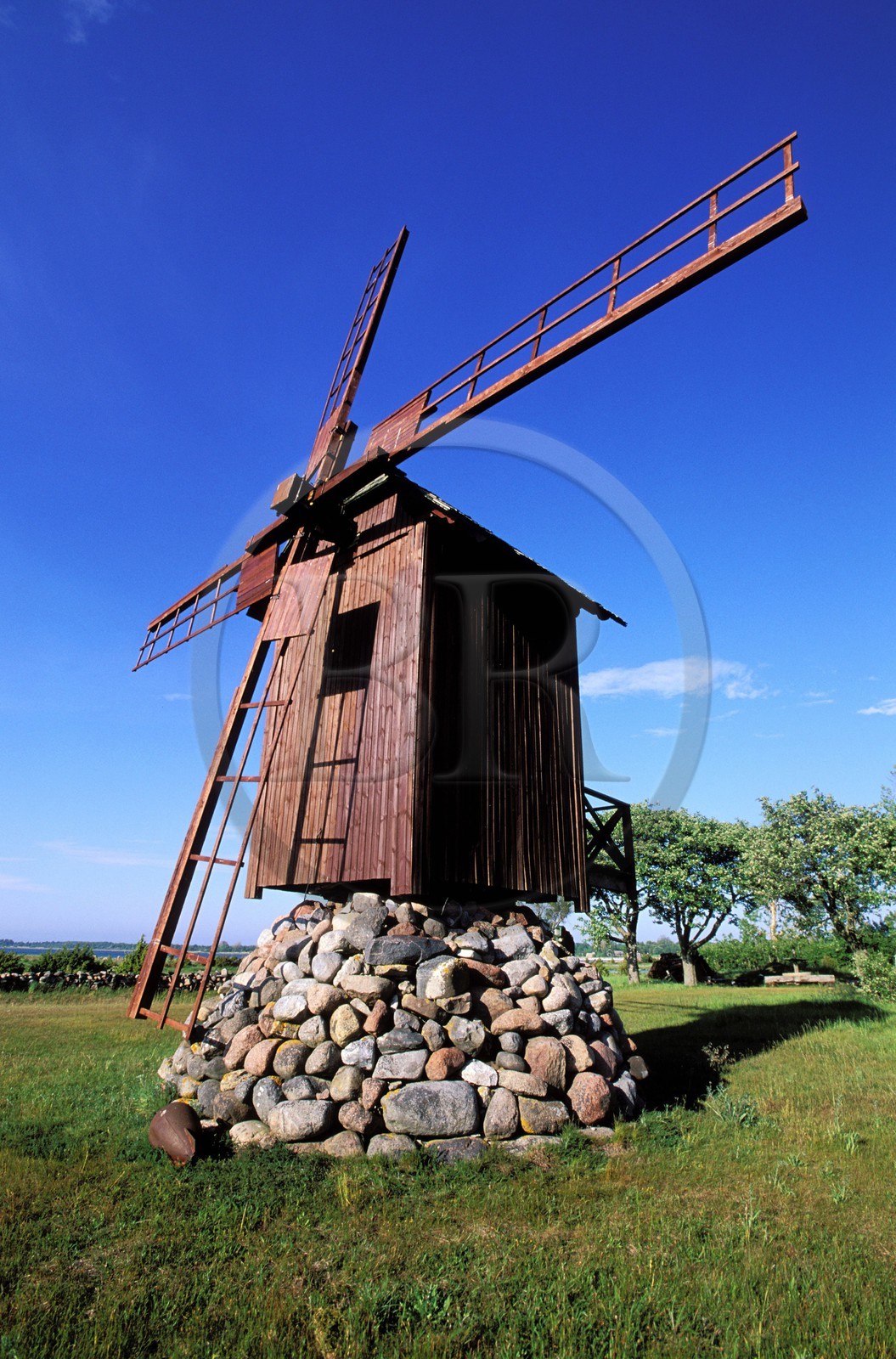 Estonia (Baltic state s), Saaremaa Island, Sorve Peninsula, Windmill in Jamajala Village