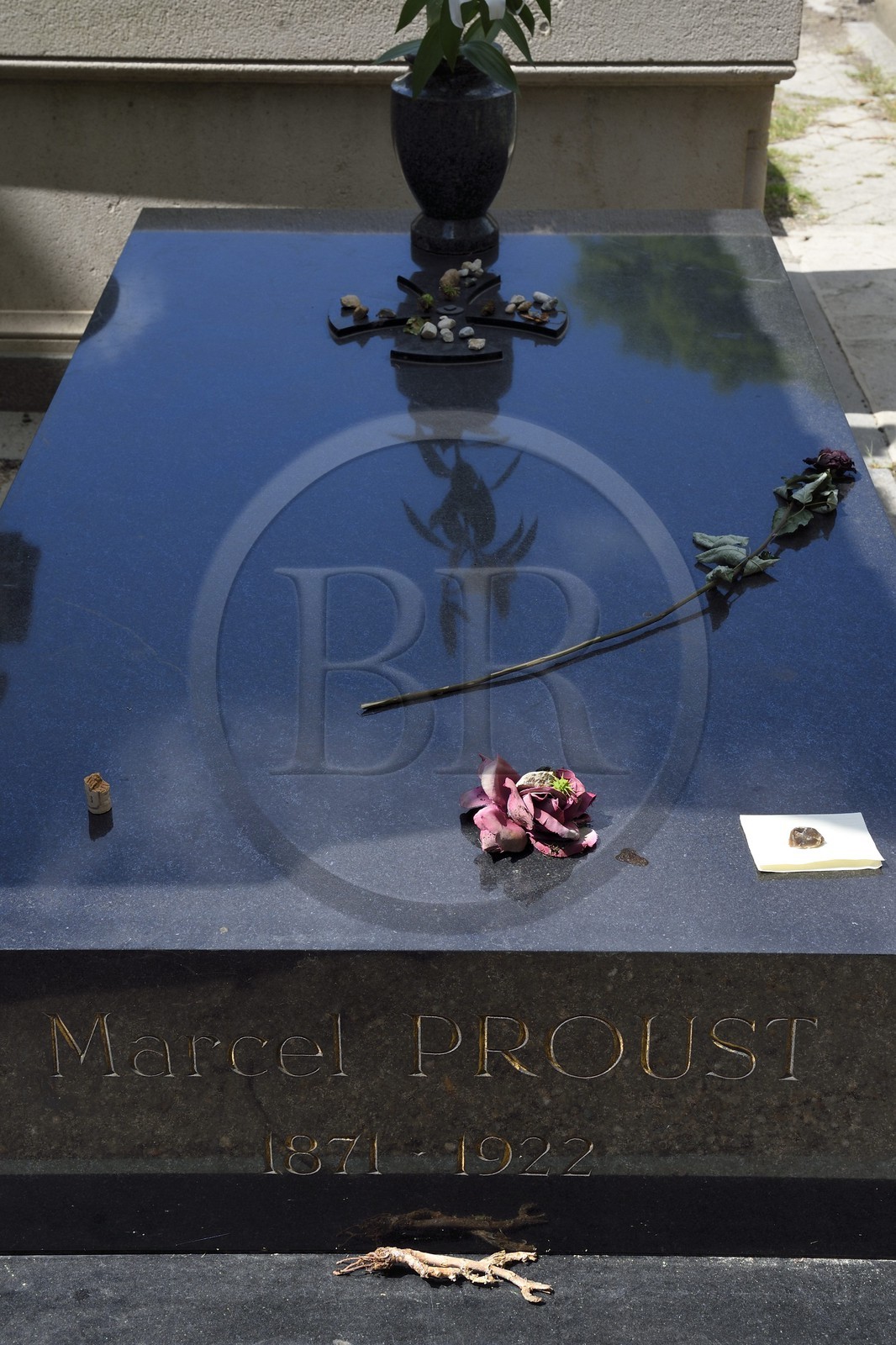 France, Paris (75), cimetière du Père-Lachaise, tombe de Marcel Proust