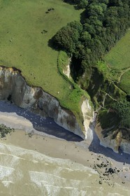 France, Seine-Maritime (76), Pays de Caux, Côte d'Albâtre, Varengeville-sur-Mer, falaises calcaires