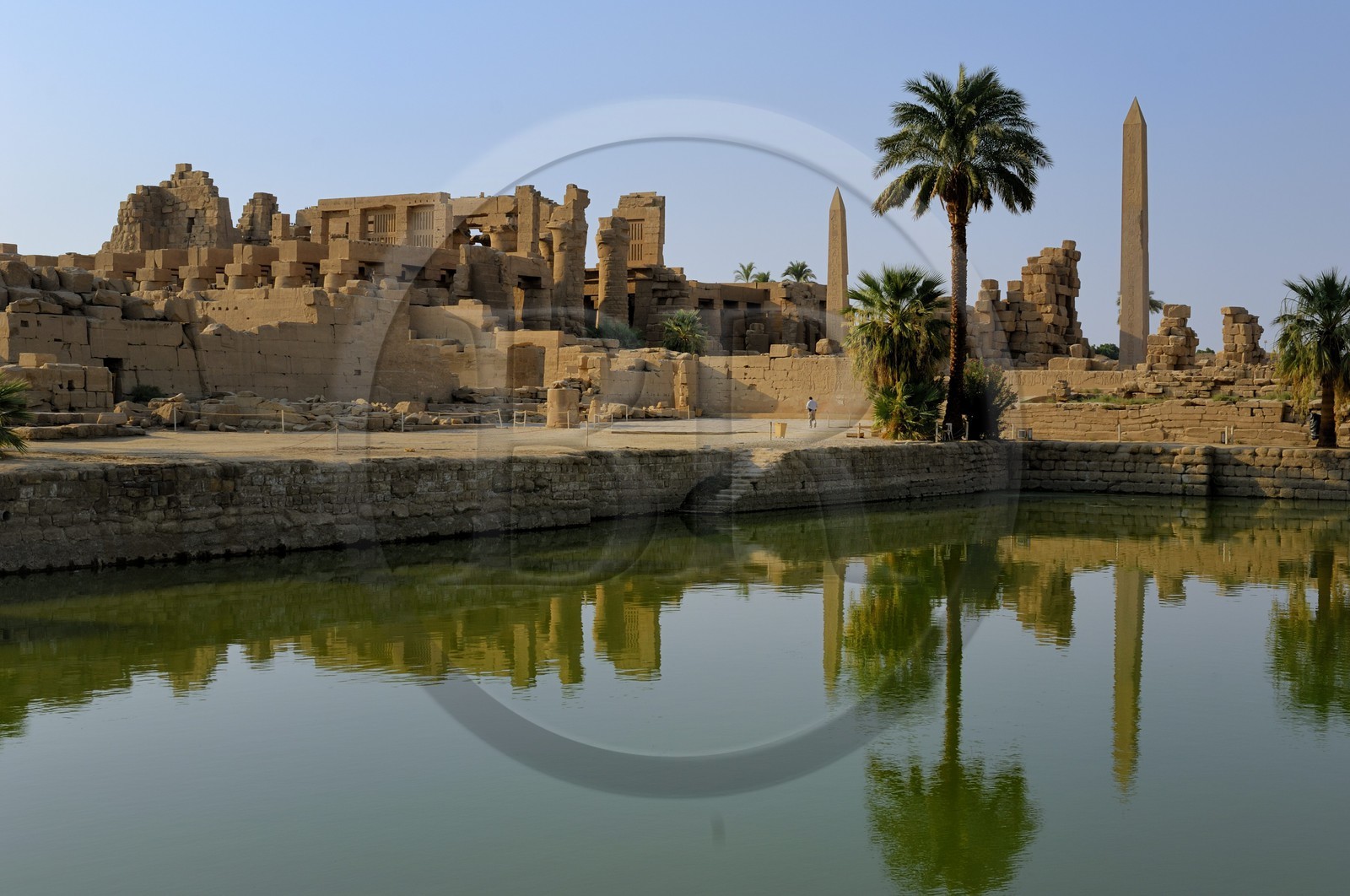 Egypt, Upper Egypt, Nile Valley, Luxor, Karnak Temple listed as World Heritage by UNESCO, the sacred lac