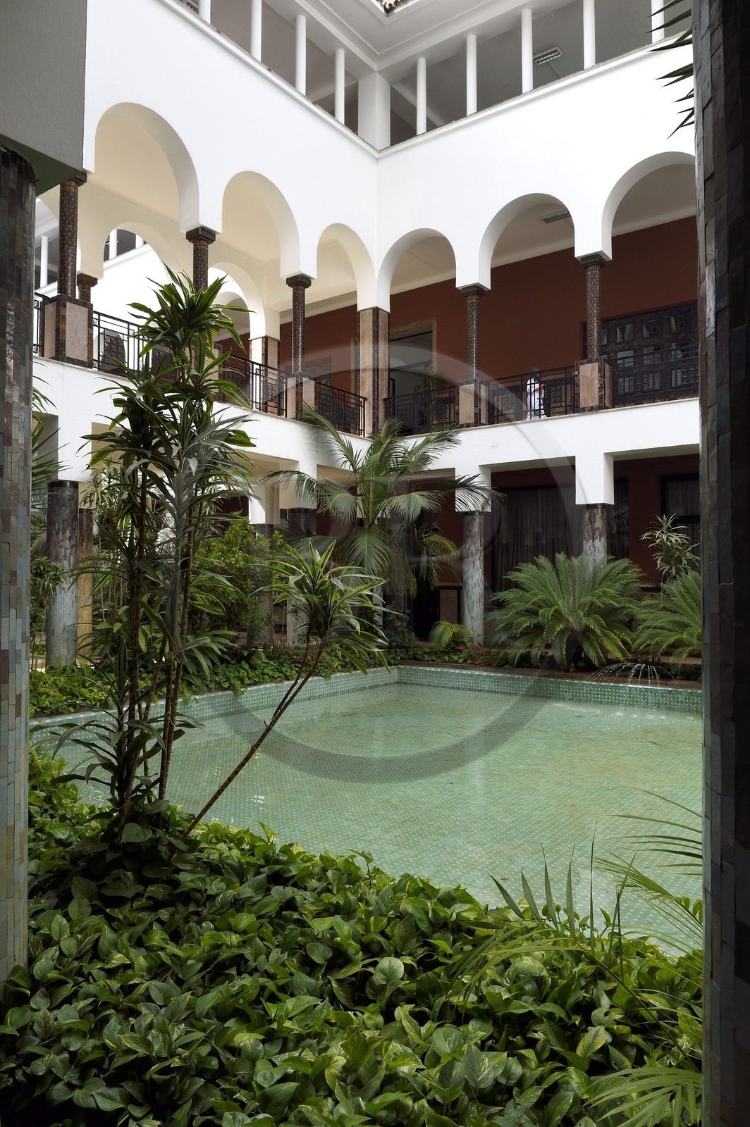 Maroc, Casablanca, la Wilaya du Grand Casablanca (ex Hotel de Ville) place Mohammed V, construit entre 1928 et 1936 par l'architecte Marius Boyer