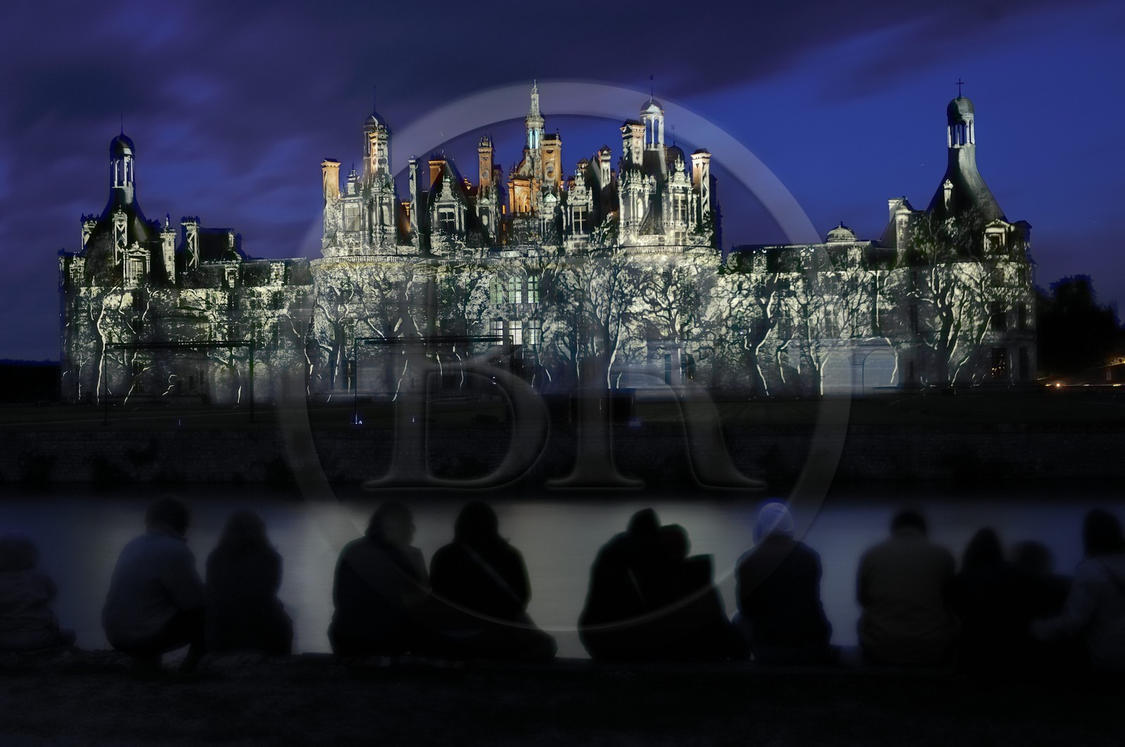 France, Loir et Cher (41), Vallée de la Loire classée Patrimoine Mondial de l' UNESCO, château de Chambord, son et lumière