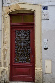 France, Moselle (57), vallée de la Moselle, Sierck-les-Bains, niveau de la crue de La Moselle en 1947