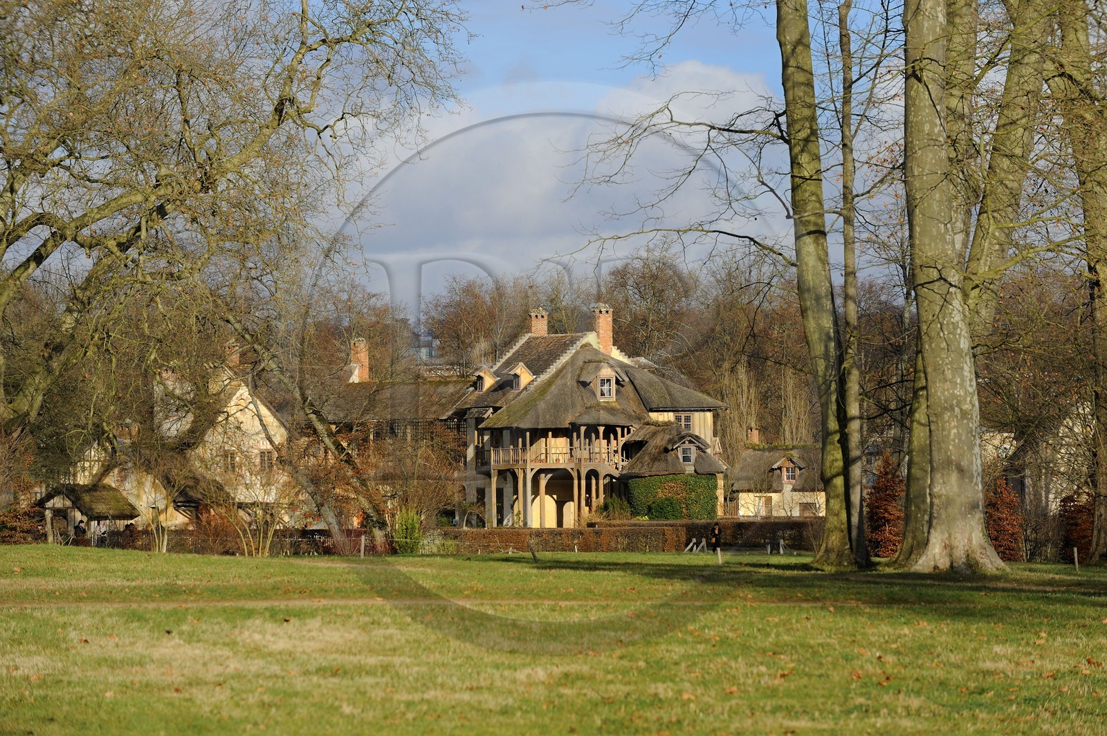 France, Yvelines (78), château de Versailles, classé Patrimoine Mondial de l'UNESCO, le domaine de Marie-Antoinette, le Hameau de la Reine