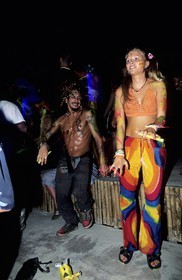 Thaïlande, Archipel îles Samui, Full Moon Party sur l' île de Koh Pha-Ngan, la fête au cúur de la nuit