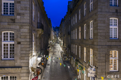 France, Ille et Vilaine, Cote d'Emeraude (Emerald Coast), Saint Malo intra-muros, the rue de Dinan inside the ramparts