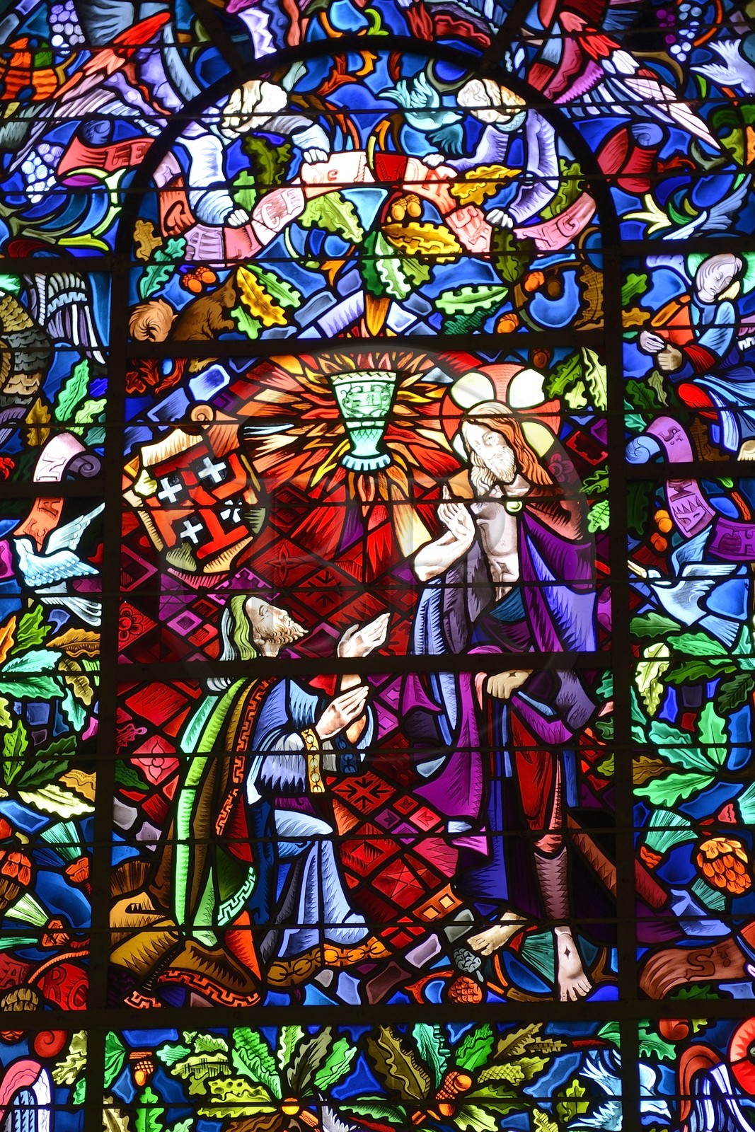 France, Morbihan, Broceliande Forest, Trehorenteuc, Sainte Onnenne church or the Graal chapel of the Gillard priest, in the Arthurian Mythology