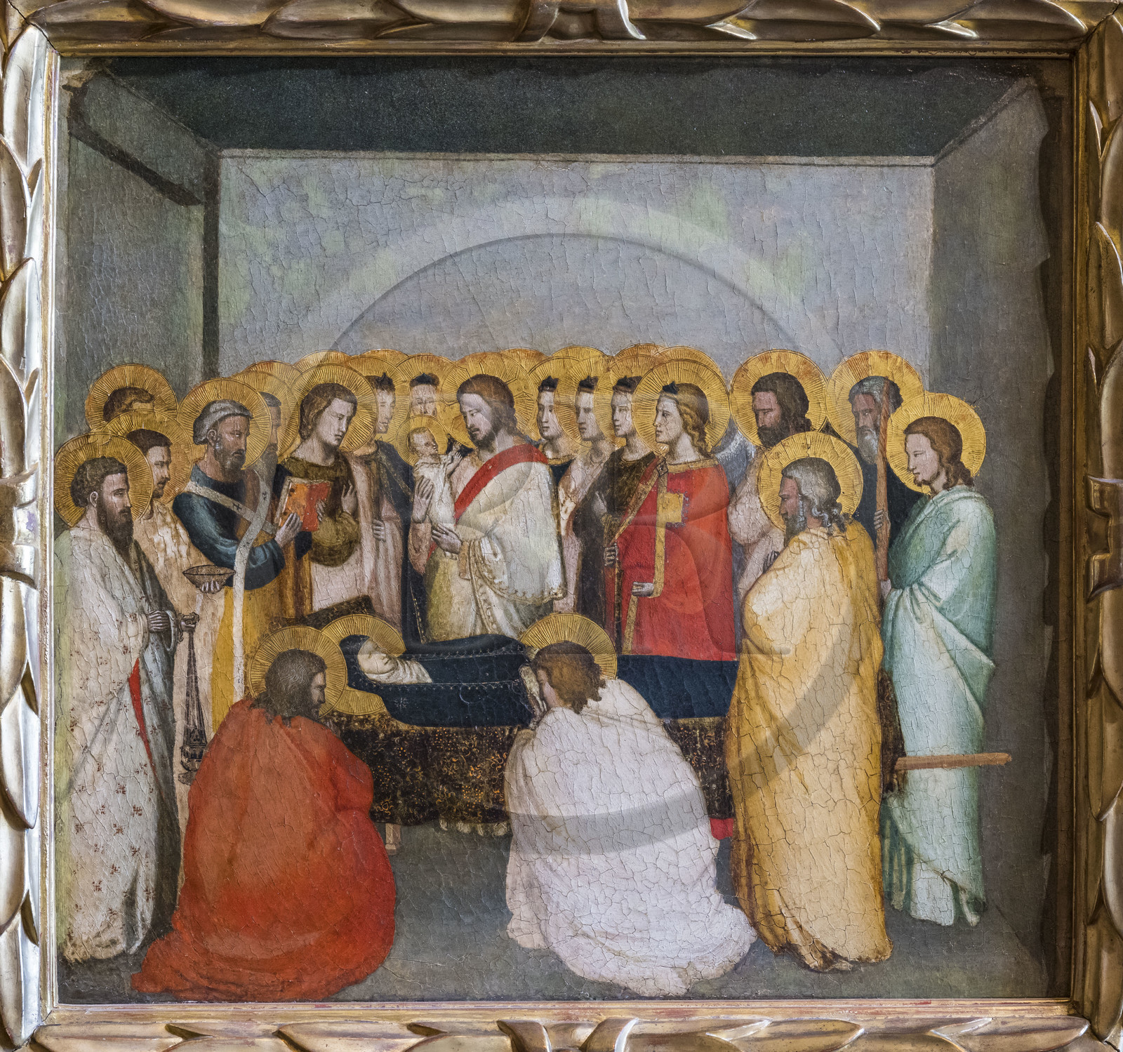 France, Oise (60), Chantilly, le chateau de Chantilly, le musée Condé, La Mort de la Vierge de Maso di Banco XIVe siècle