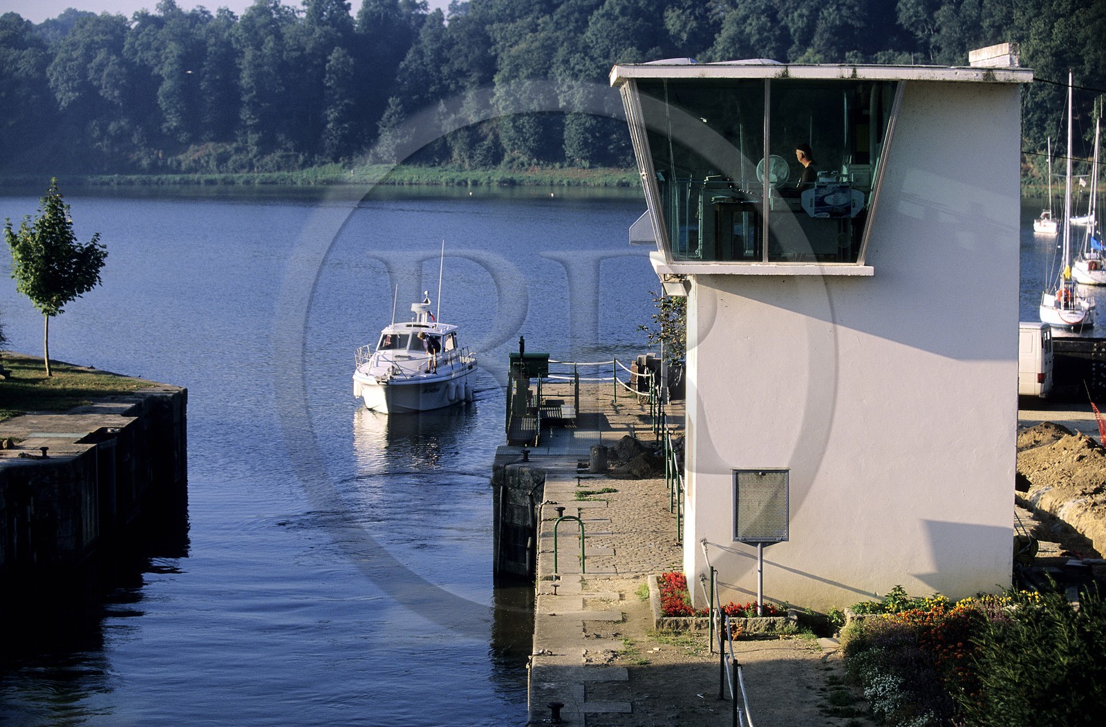 France, Côtes-d'Armor (22), La Rance, écluse du Chatelier
