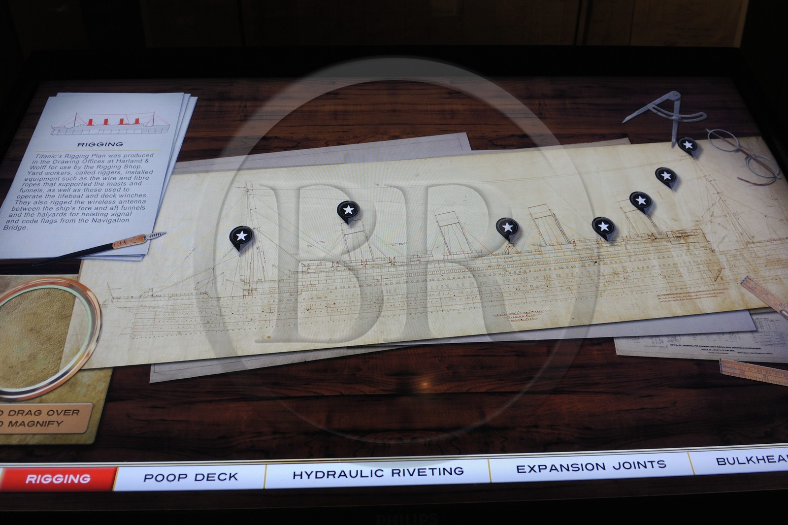 United Kingdom, Northern Ireland, Cultra near Belfast, Ulster Folk and Transport Museum, interactive plans of the RMS Titanic