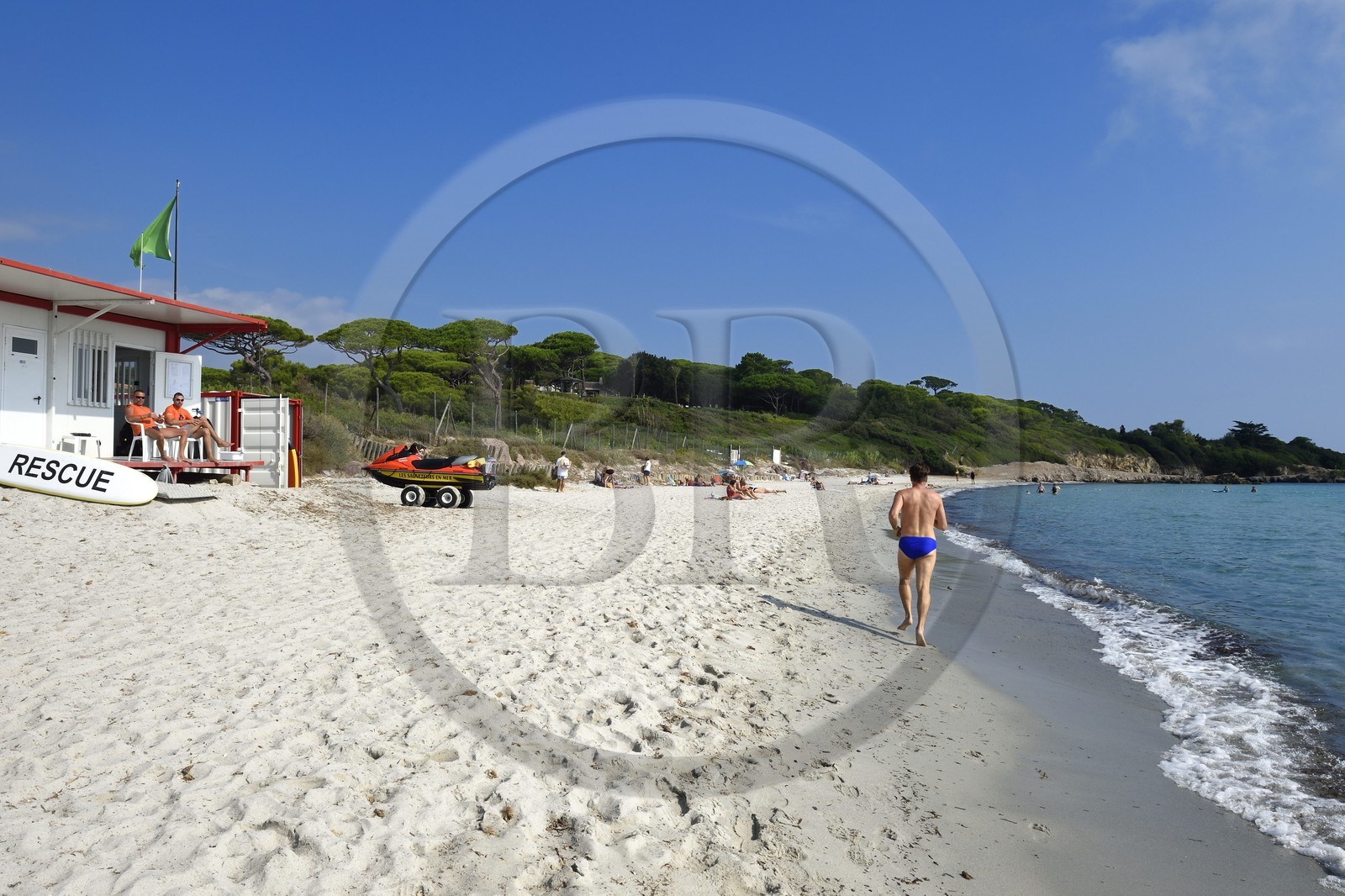 France, Var (83), Saint-Tropez, la plage des Salins