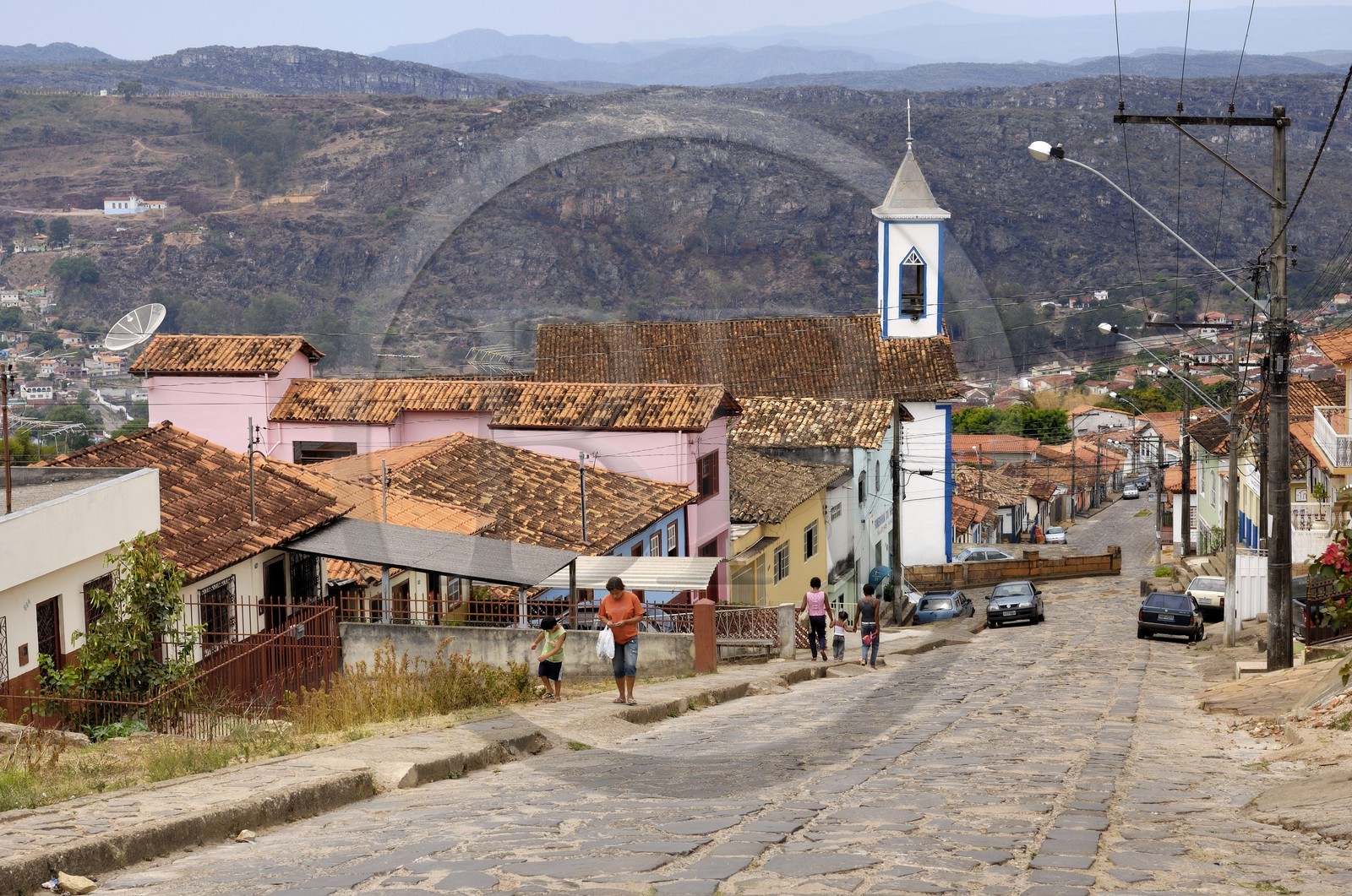 Brésil, Etat du Minas Gerais, ville de Diamantina, centre historique classé Patrimoine Mondial de l 'UNESCO, igreja da Luz (Route de l'or, Estrada Real)