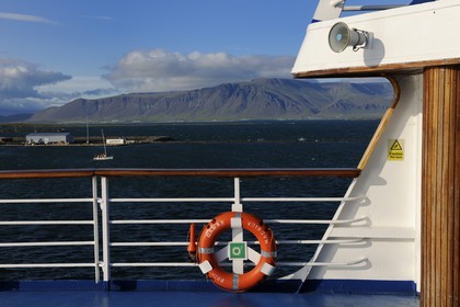 Islande, Reykjavik, le bateau de croisière Princess Danaé au port