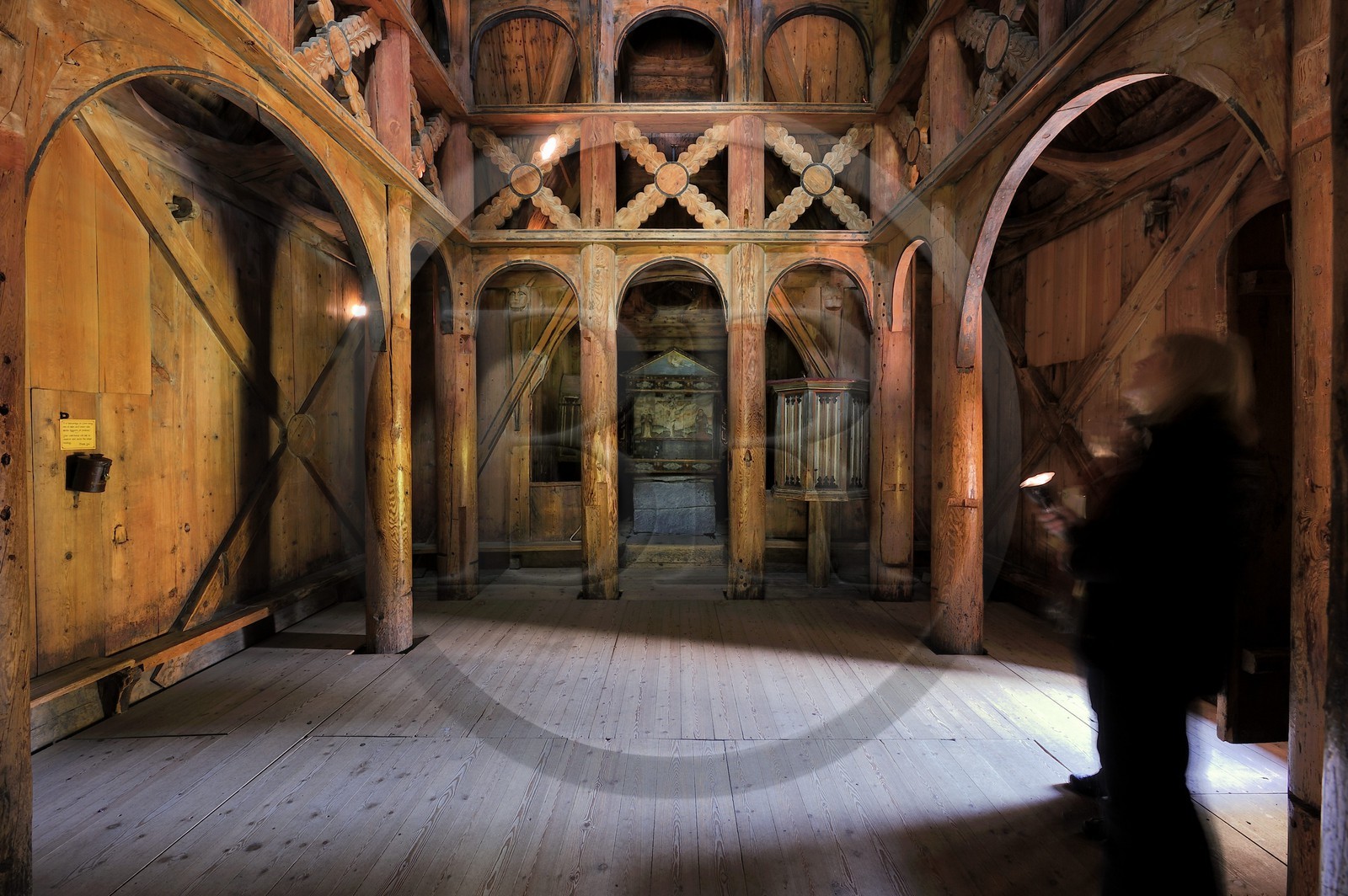 Norvège, comté de Sogn Og Fjordane, église en bois debout ou stavkirke (1130) de Borgund