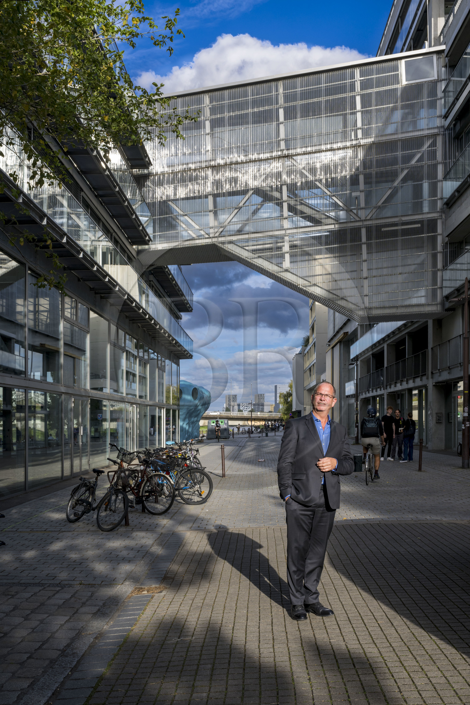France, Loire-Atlantique (44), Nantes, Ecole nationale supérieure d'architecture créé par les architectes primés Lacaton & Vassal, Eric Lengereau son directeur