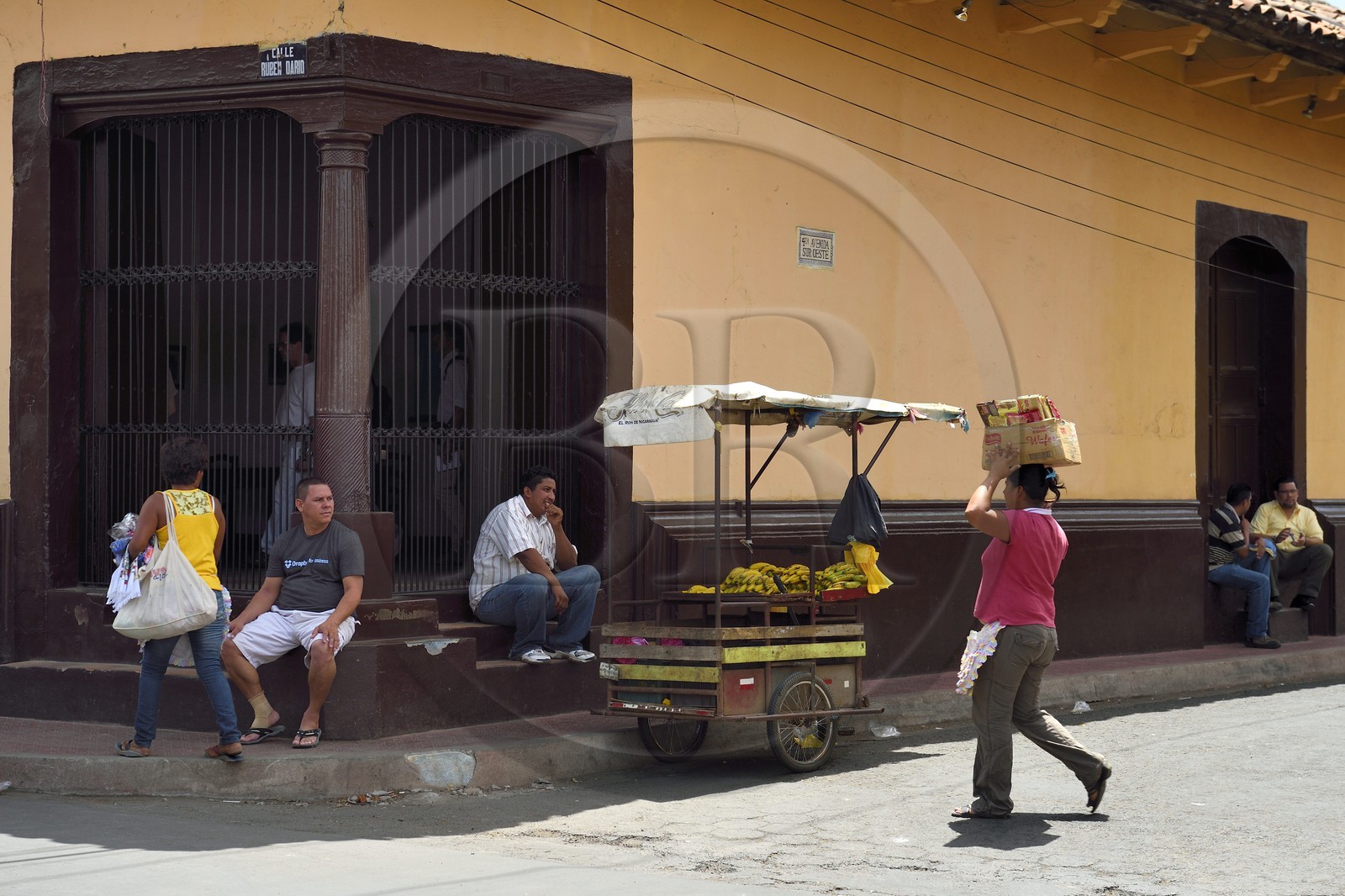 Nicaragua, Leon, maison et musée du poète Ruben Dario depuis la rue
