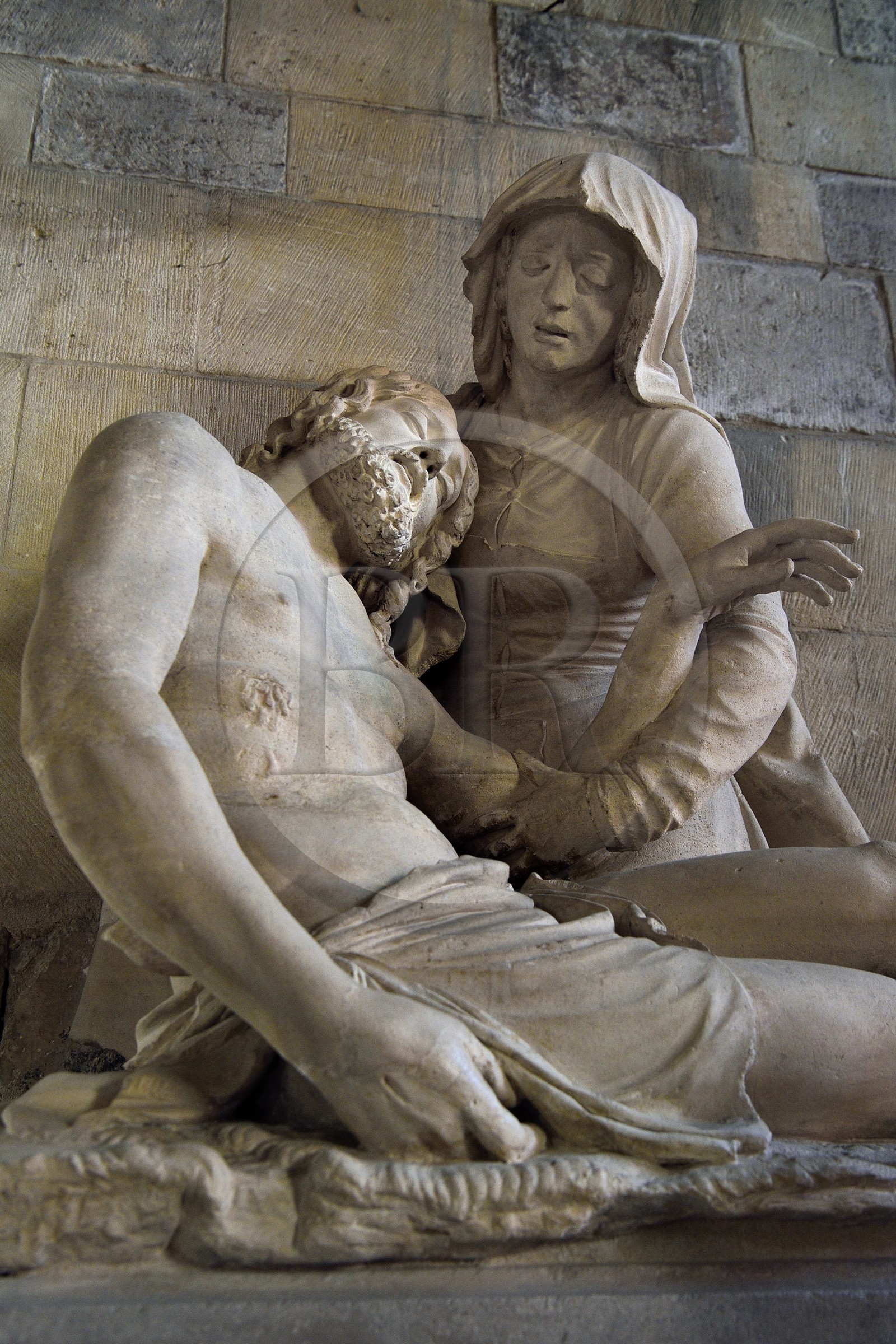 France, Meuse, Etain, St. Martin's Church, Pieta attributed to the sculptor Ligier Richier (16th century)