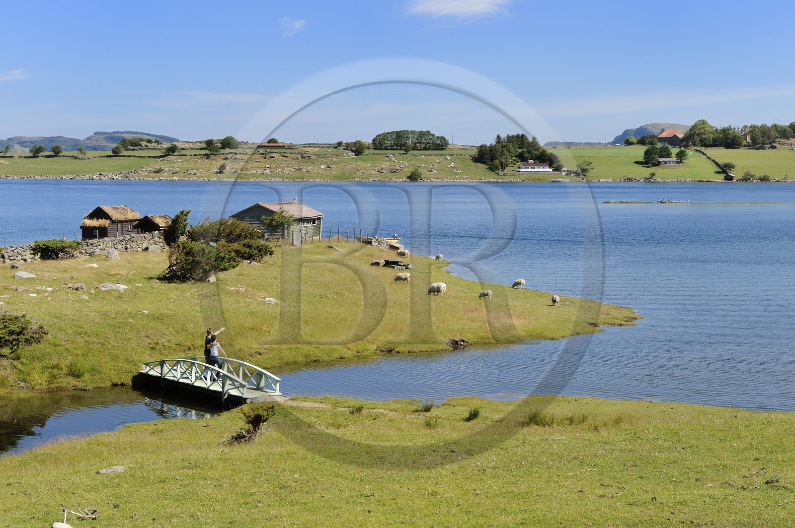 Norvège, Rogaland, région de Stavanger, l'île de Bru