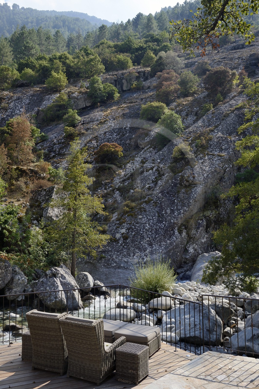 France, Haute-Corse (2B), Corte, Vallée de la Restonica, Hotel Colonna