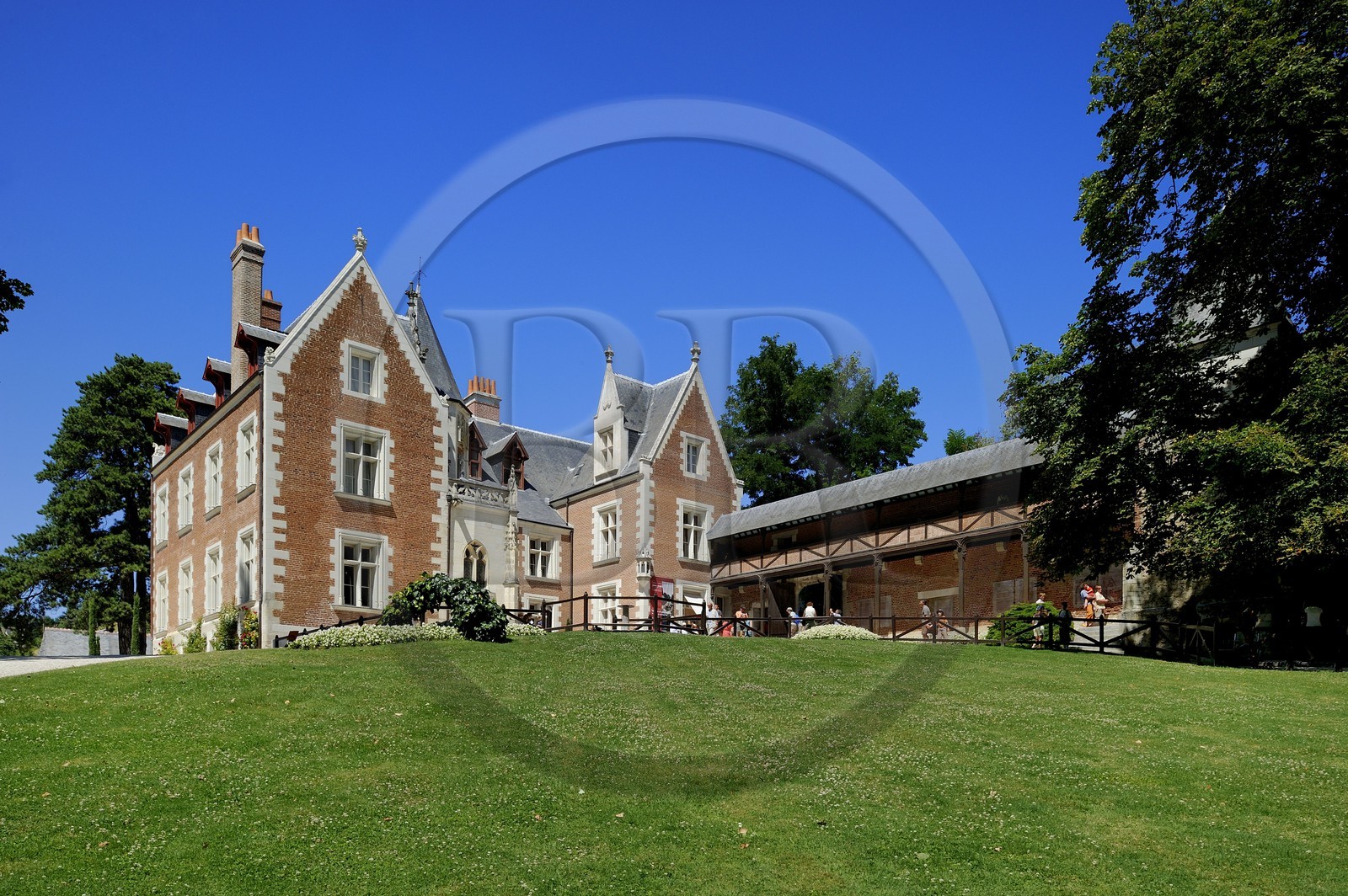 France, Indre-et-Loire (37), vallée de la Loire classée Patrimoine Mondial par l'UNESCO, Amboise, château du Clos Lucé (dernière demeure de Léonard de Vinci)