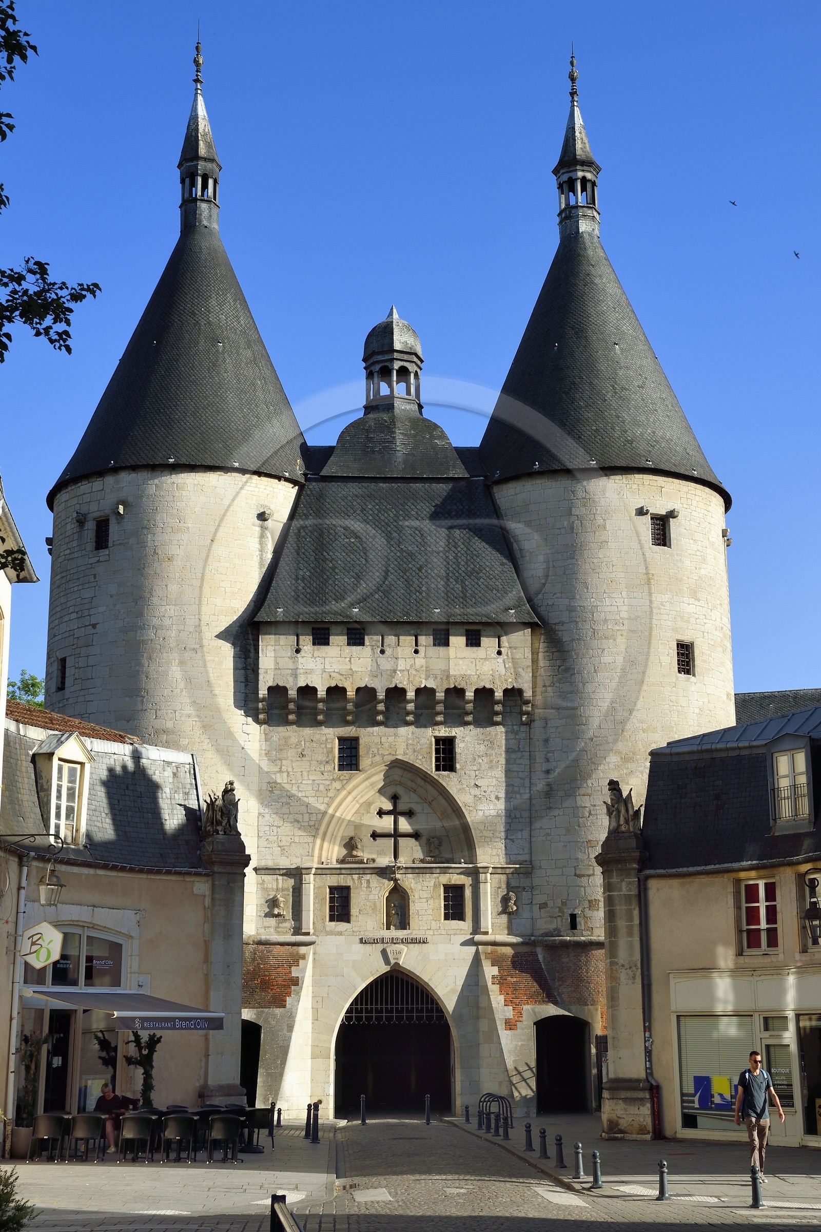 France, Meurthe-et-Moselle, Nancy, Porte de la Craffe, former gate remaining of the Medieval fortifications