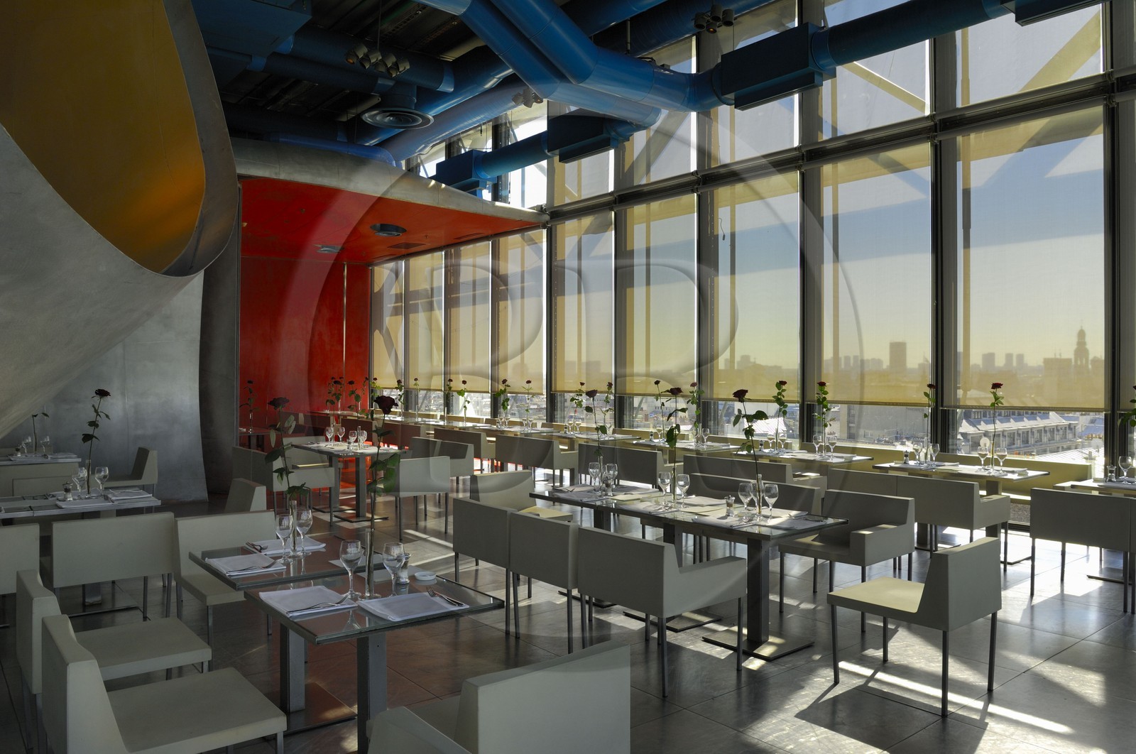 France, Paris (75), Beaubourg, centre Georges Pompidou, café et restaurant Le Georges