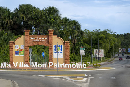 France, Guyane, Saint-Laurent-du-Maroni, les portes de la ville
