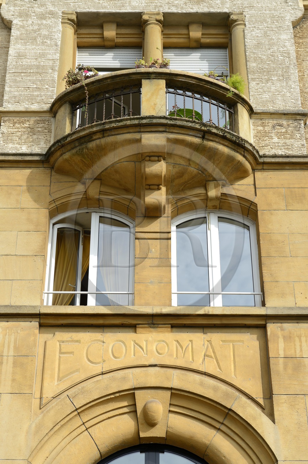 France, Moselle, Fensch Valley, Nilvange, former Economat of the workers' housing estate