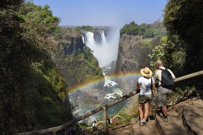 Zimbabwe, province de Matabeleland septentrional, fleuve Zambèze, les Chutes Victoria, classées Patrimoine Mondial de l'UNESCO
