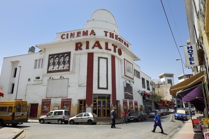 Morocco, Casablanca, the Cinema Rialto in rue Mohamed-El-Qorri built in 1929 by architect Pierre Jabin