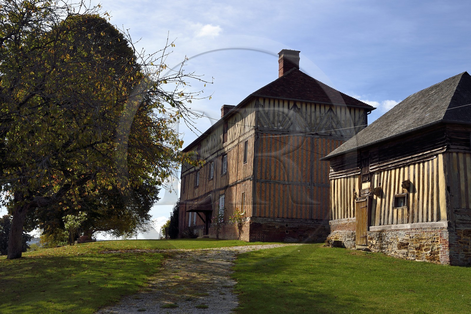 France, Orne (61), Pays d'Auge, village de Camembert, Manoir de Beaumoncel, c'est dans ce manoir que Marie Harel mis au point la fabrication du camembert pendant la révolution