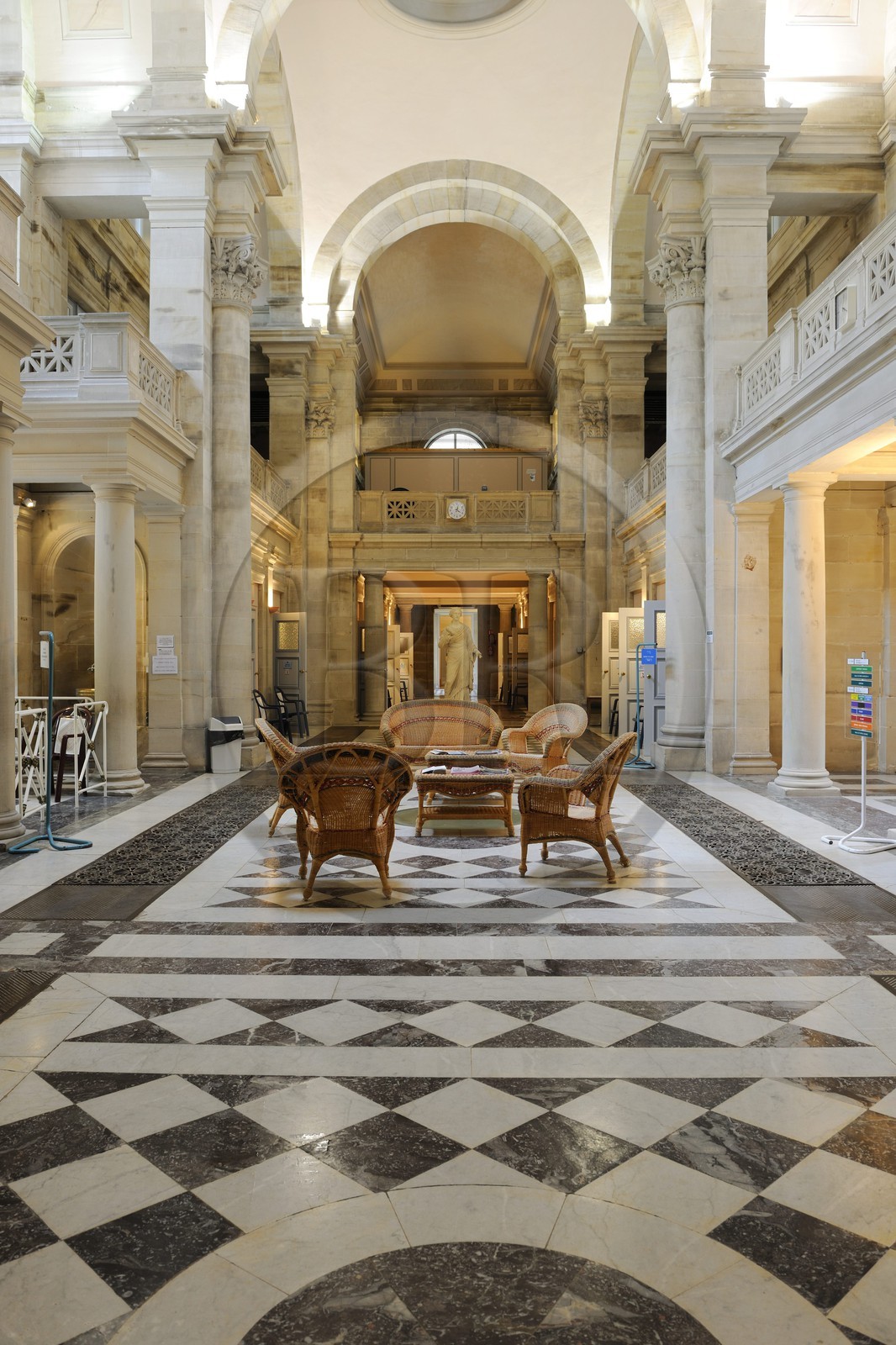 France, Vosges (88), Station thermale de Plombières-les-Bains, les thermes Napoléon