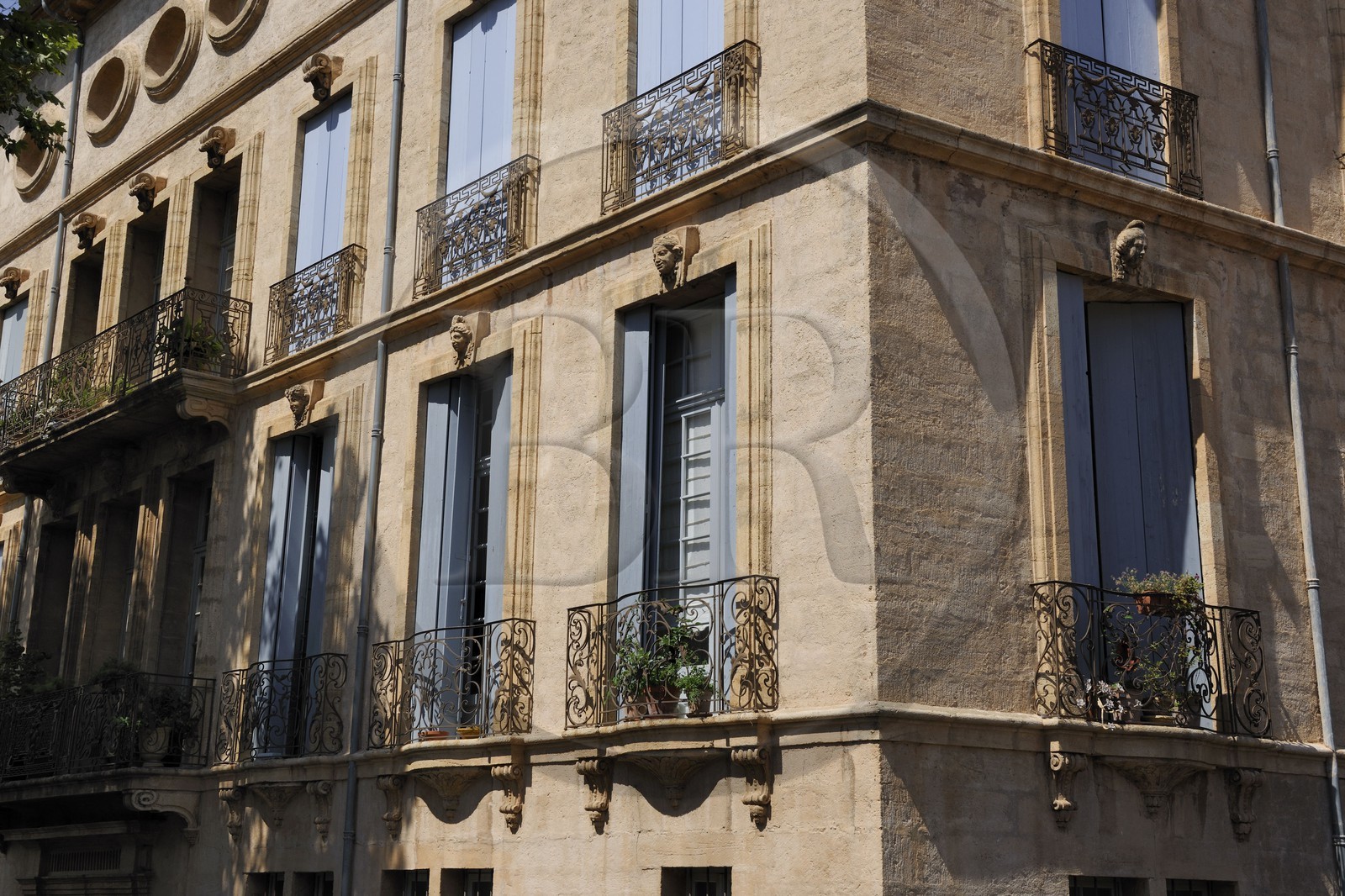 France, Herault, Pezenas, Hotel de Malibran on Denfert-Rochereau street