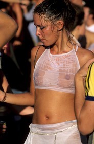 Thailand, Samui islands archipelago, Full Moon Party on Koh Pha-Ngan island, sunrise on Had Rin beach