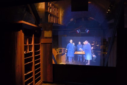 France, Meuse, Verdun, Underground Citadel, underground command post during the First World War where more than ten thousand men lived