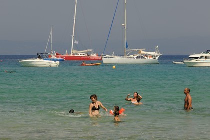 France, Var, Iles d'Hyeres, National Park of Port Cros, ile de Porquerolles, Plage Notre Dame