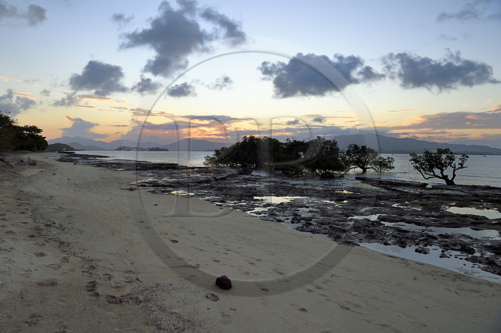 France, Ile de Mayotte, Petite-Terre, Labattoir, la plage des Badamiers