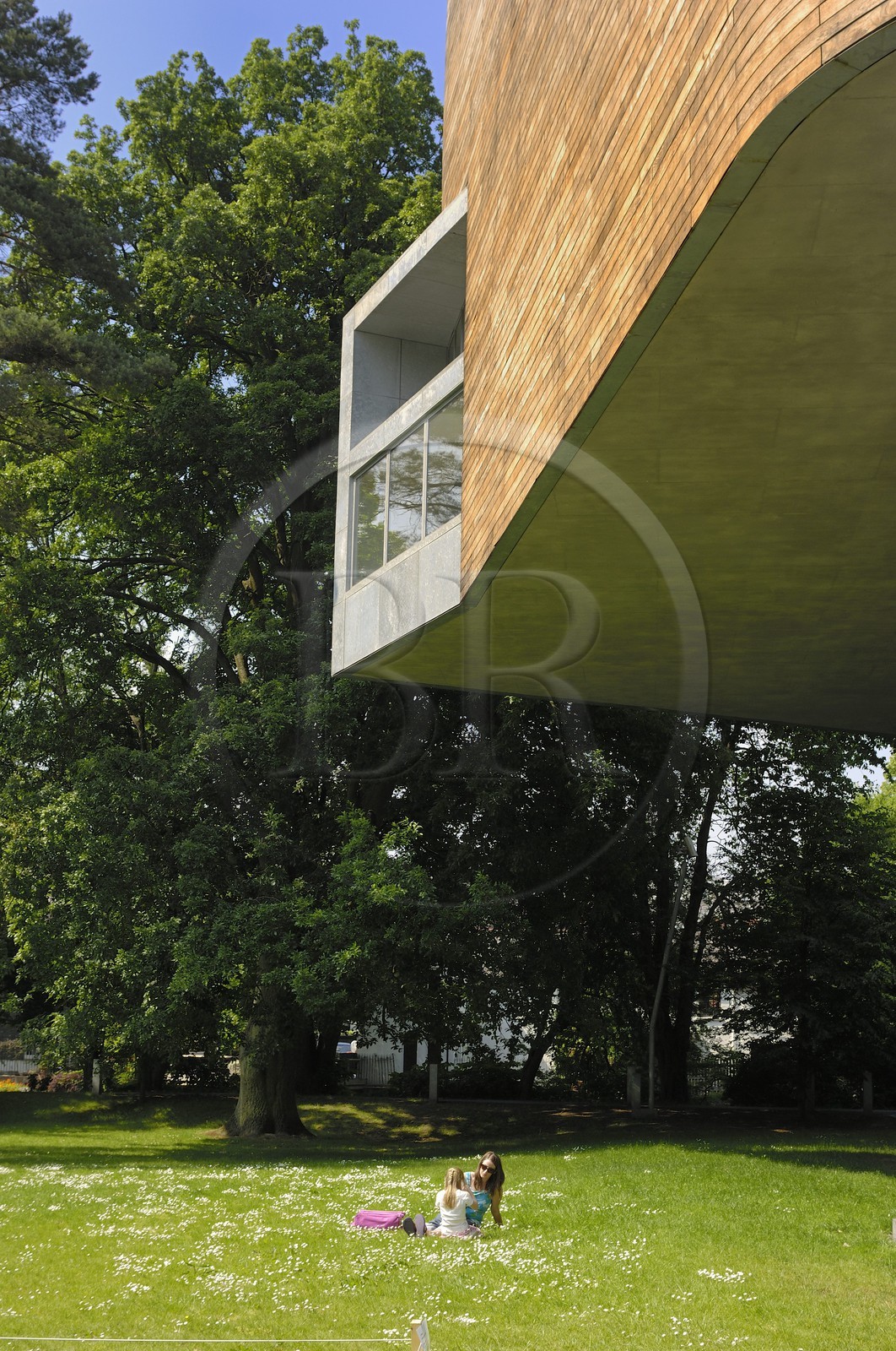 Irlande, Cork, University College Cork, la Glucksman Gallery (art contemporain) par les architectes O'Donnell & Tuomey