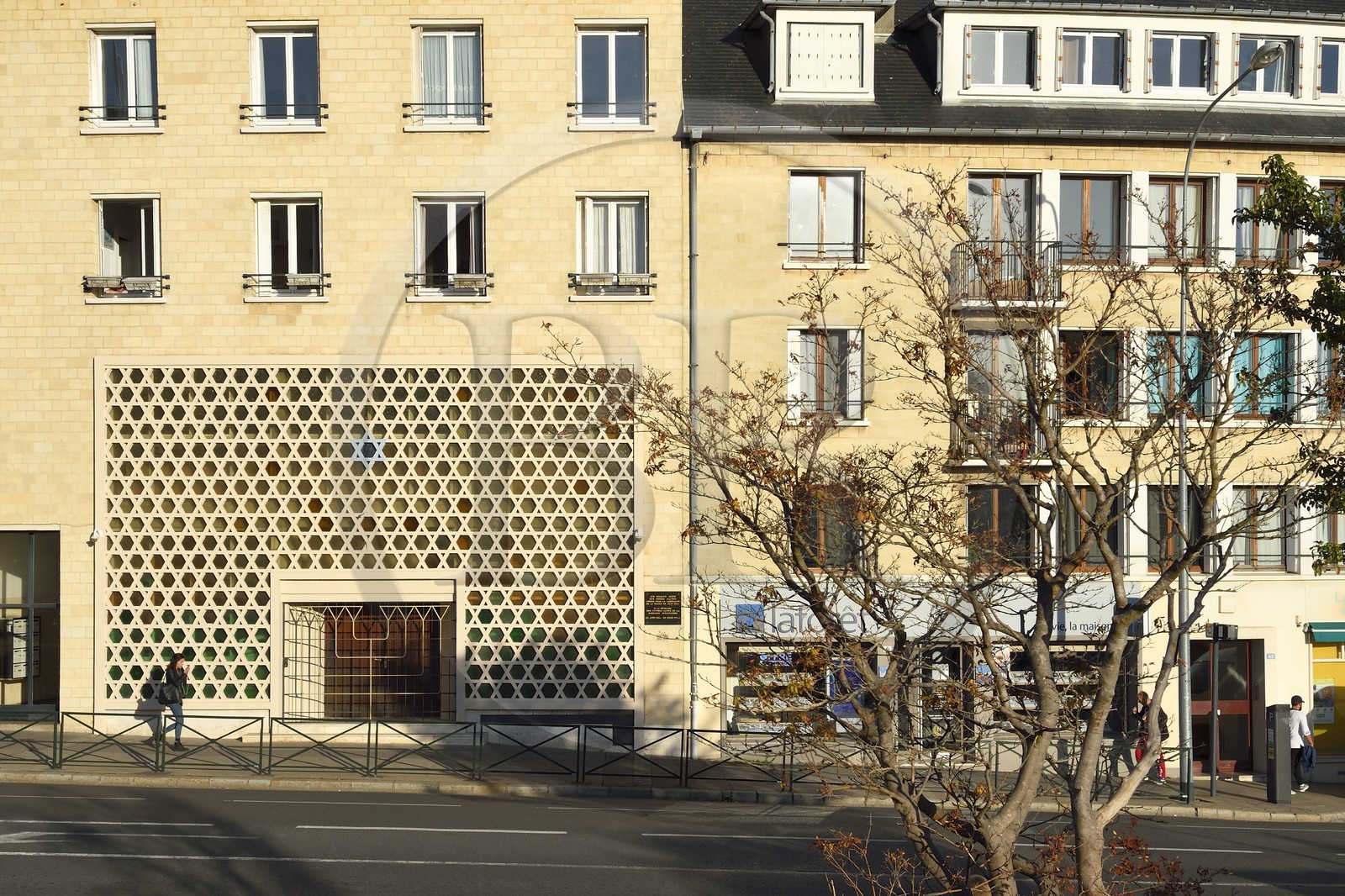 France, Calvados (14), Caen, la synagogue