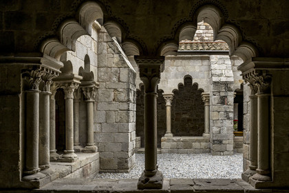 Spain, Catalonia, Barcelona, monastery of Sant Pau del Camp, Romanesque style, founded by the Catalan count Guifré-Borrell in the 9th century and renovated in the 13th century