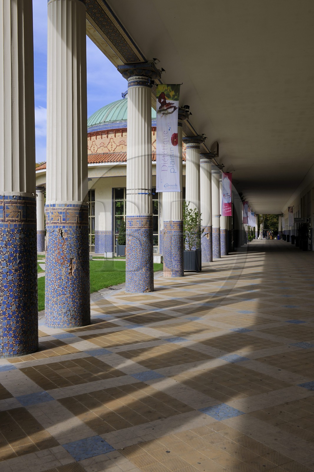 France, Vosges (88), ville de Contrexeville, le source de l'établissement thermal